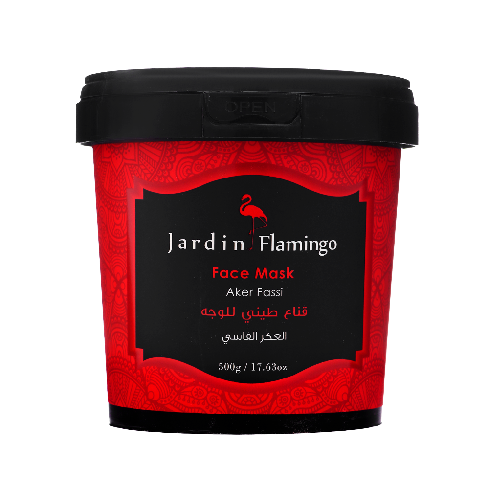 جاردن فلامينجو قناع طيني للوجه بالعكر الفاسي - 500 جم 