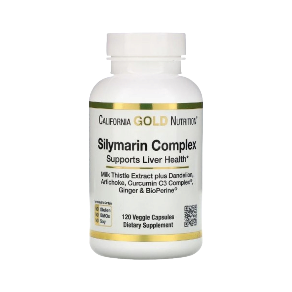 كالفورنيا جولد نيوتر يشن  مكمل غذائي سيلميارين كو مبلكس لعلاج امراض الكبد - 120 كبسولة