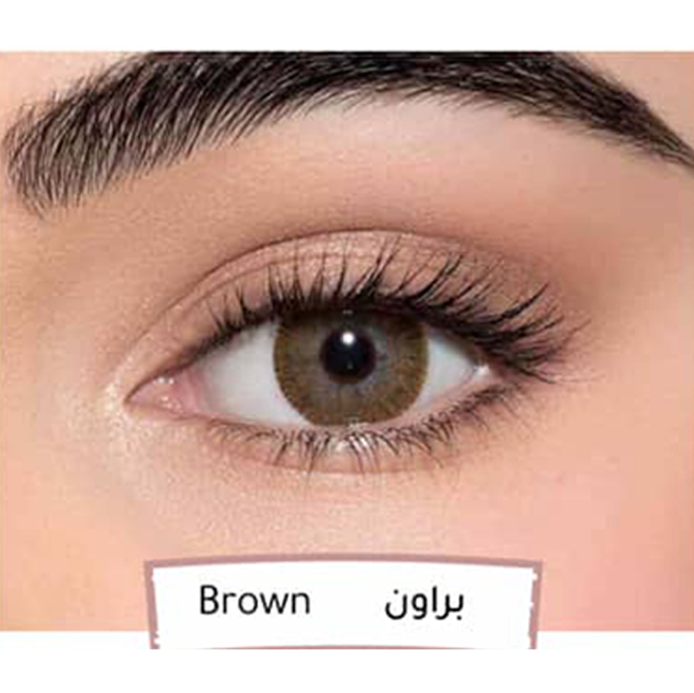 لنس مي عدسات لاصقة بألوان طبيعية - براون 