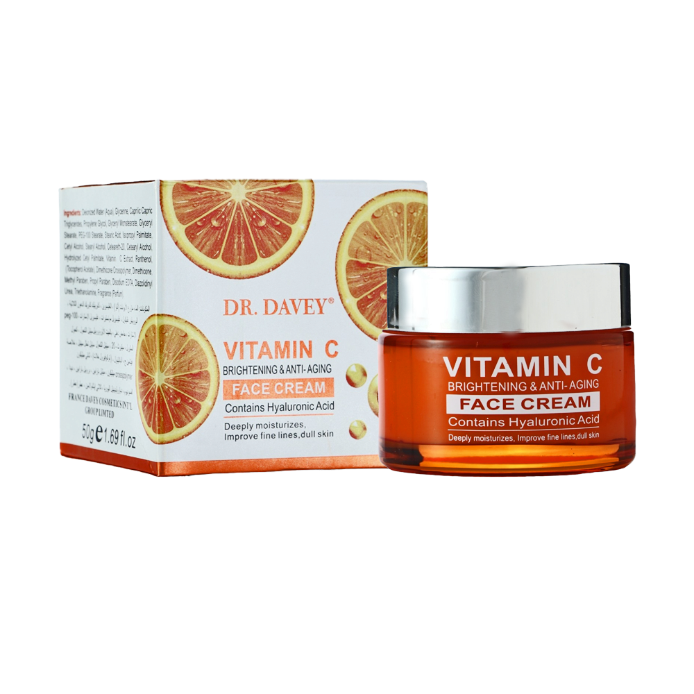 دكتور ديفي كريم التفتيح ومكافحة الشيخوخة بخلاصة  فيتامين سي  - 50 جم