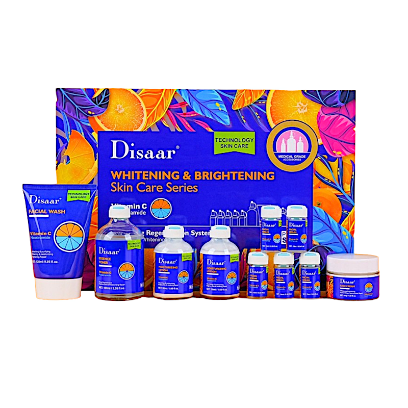 ديسار مجموعة تجديد بالبشرة و تفتيحها بفيتامين سي و نيكوتيناميد - 10 قطع 