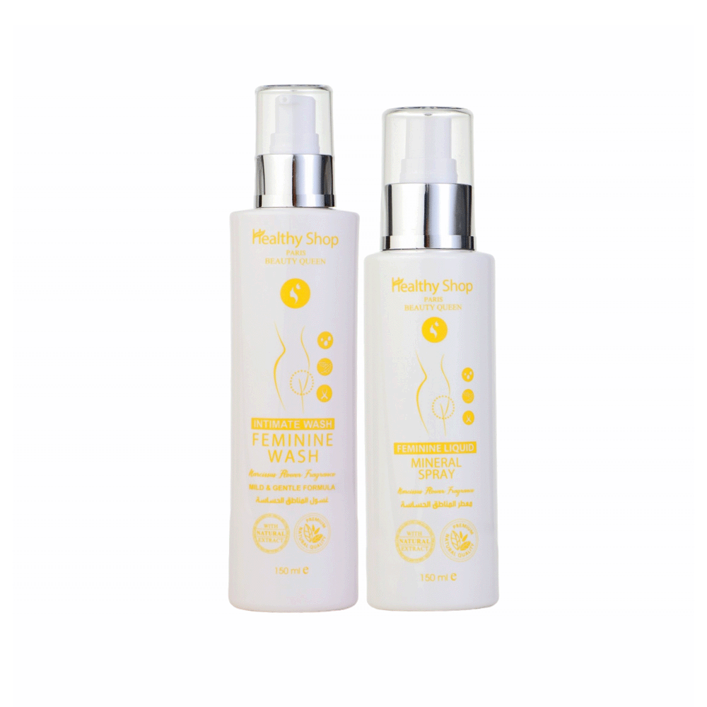هلثي شوب غسول و معطر للمنطقة الحساسة برائحة زهرة النرجس  -  قطعتين 