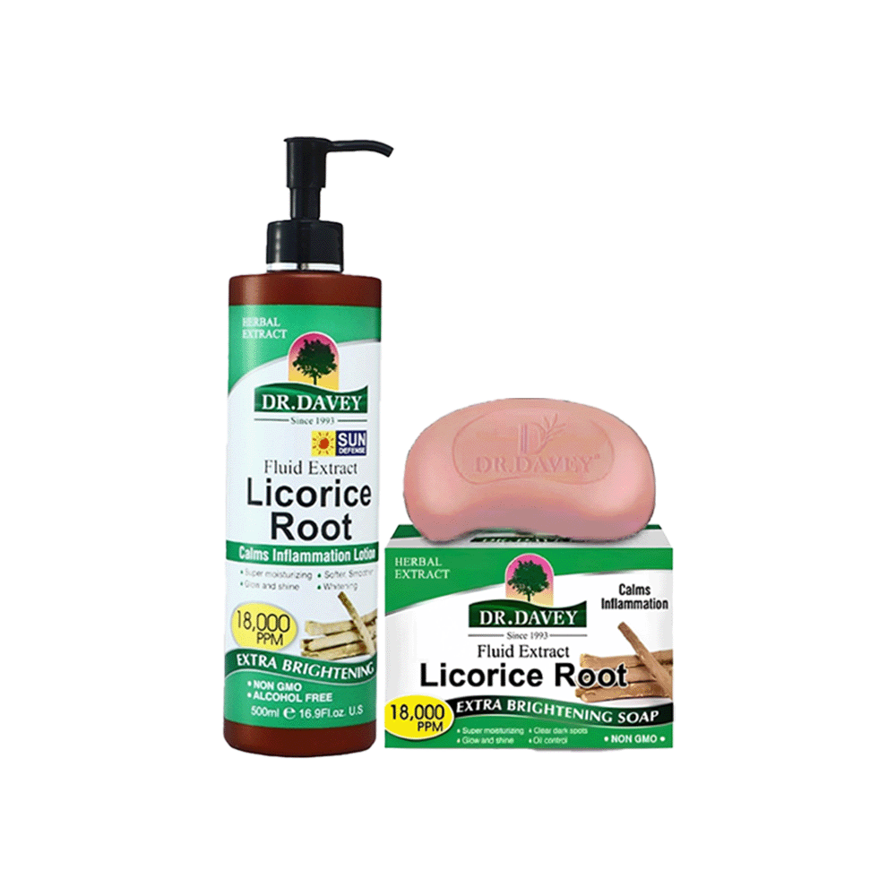 دكتور ديفي باكج تفتيح البشرة و ترطيبها  بخلاصة عرق السوس -  قطعتين