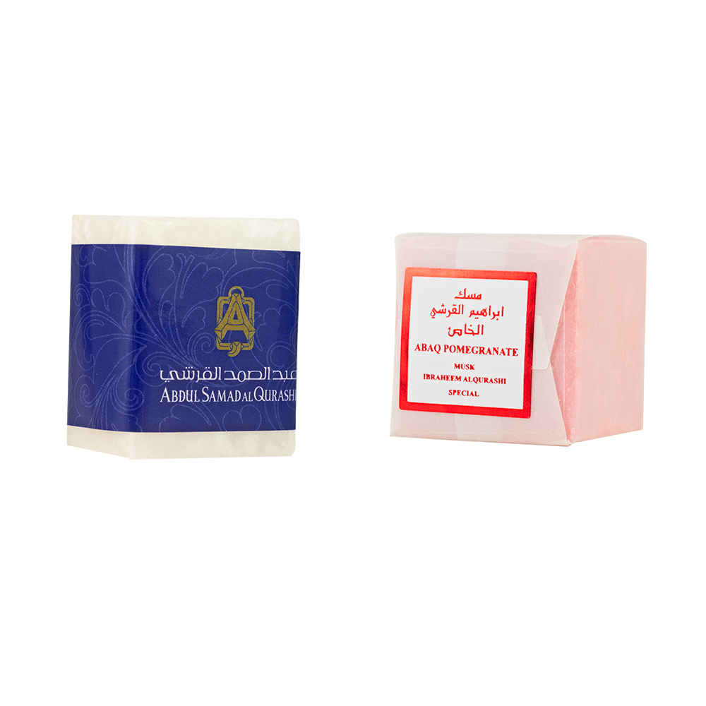 باكج مكعب مسك عبدالصمد القرشي + مكعب مسك ابراهيم القرشي برائحة الرمان 