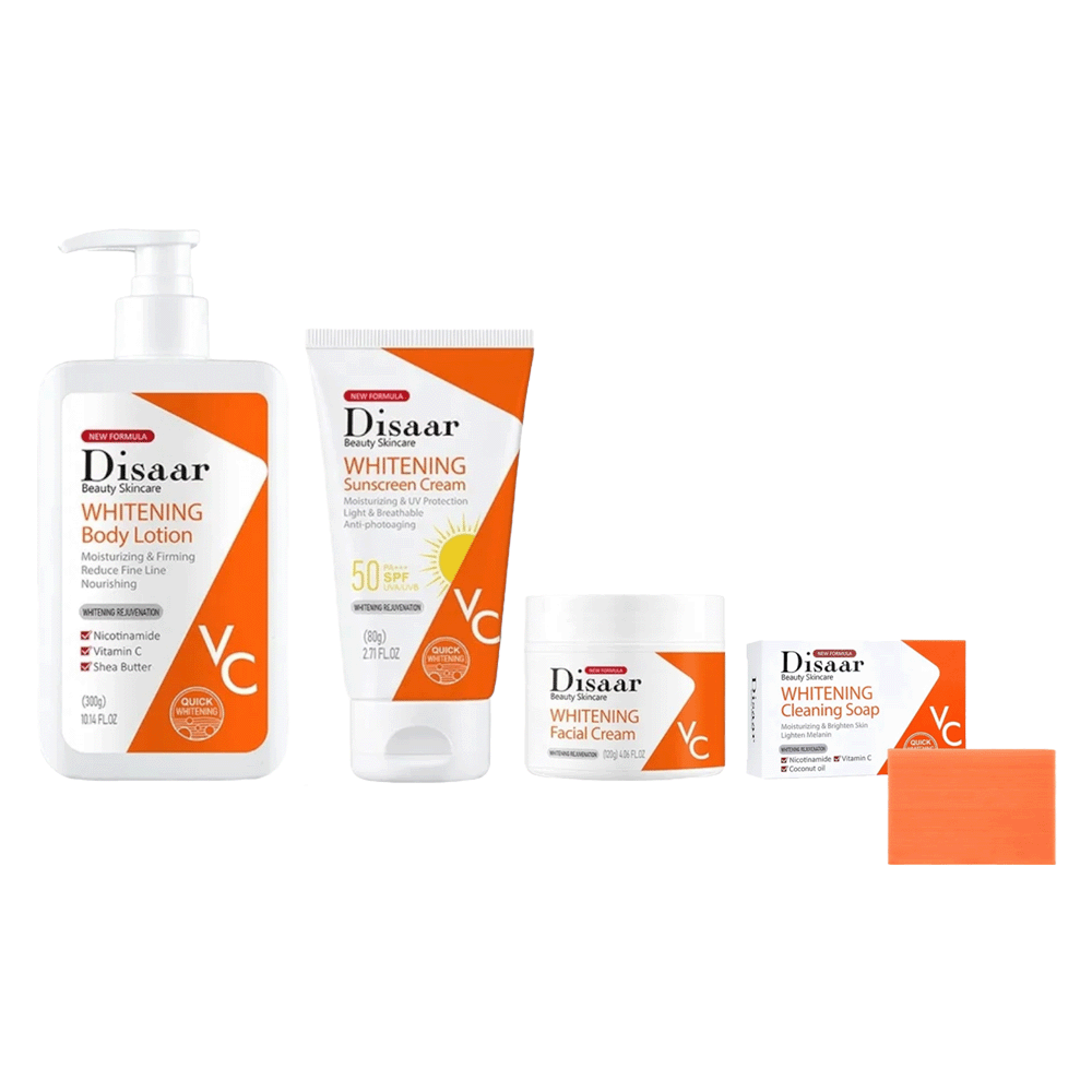 ديسار مجموعة تفتيح البشرة  بخلاصة فيتامين سي - 4 قطع
