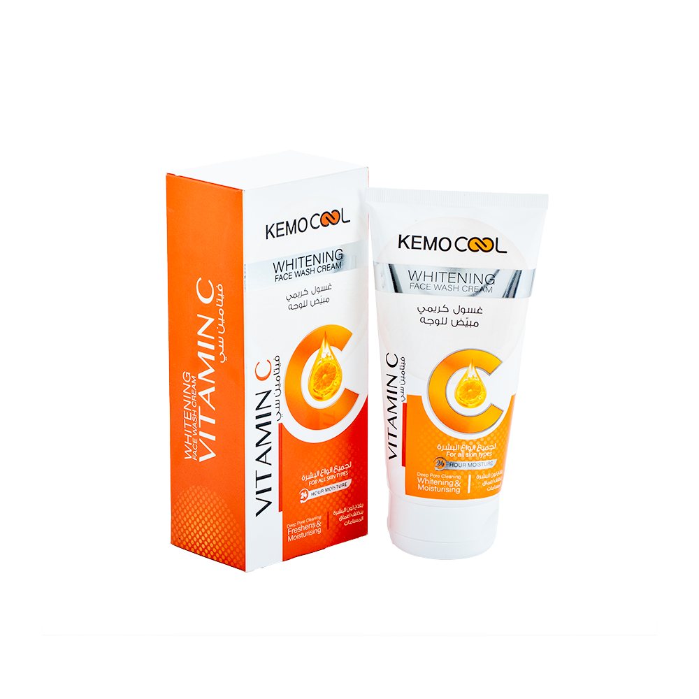 كيمو كول غسول كريمي مبيض للوجه بفيتامين سي - 150 مل 