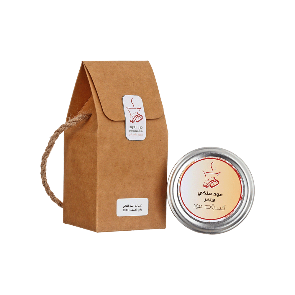 درر العود بخور كسرات عود ملكي فاخر  -  20 جم 