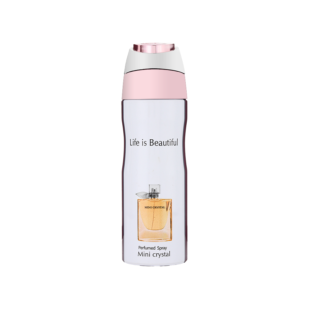 ميني كريستال بخاخ معطر جسم لايف إز بيوتفل للنساء - 200 مل