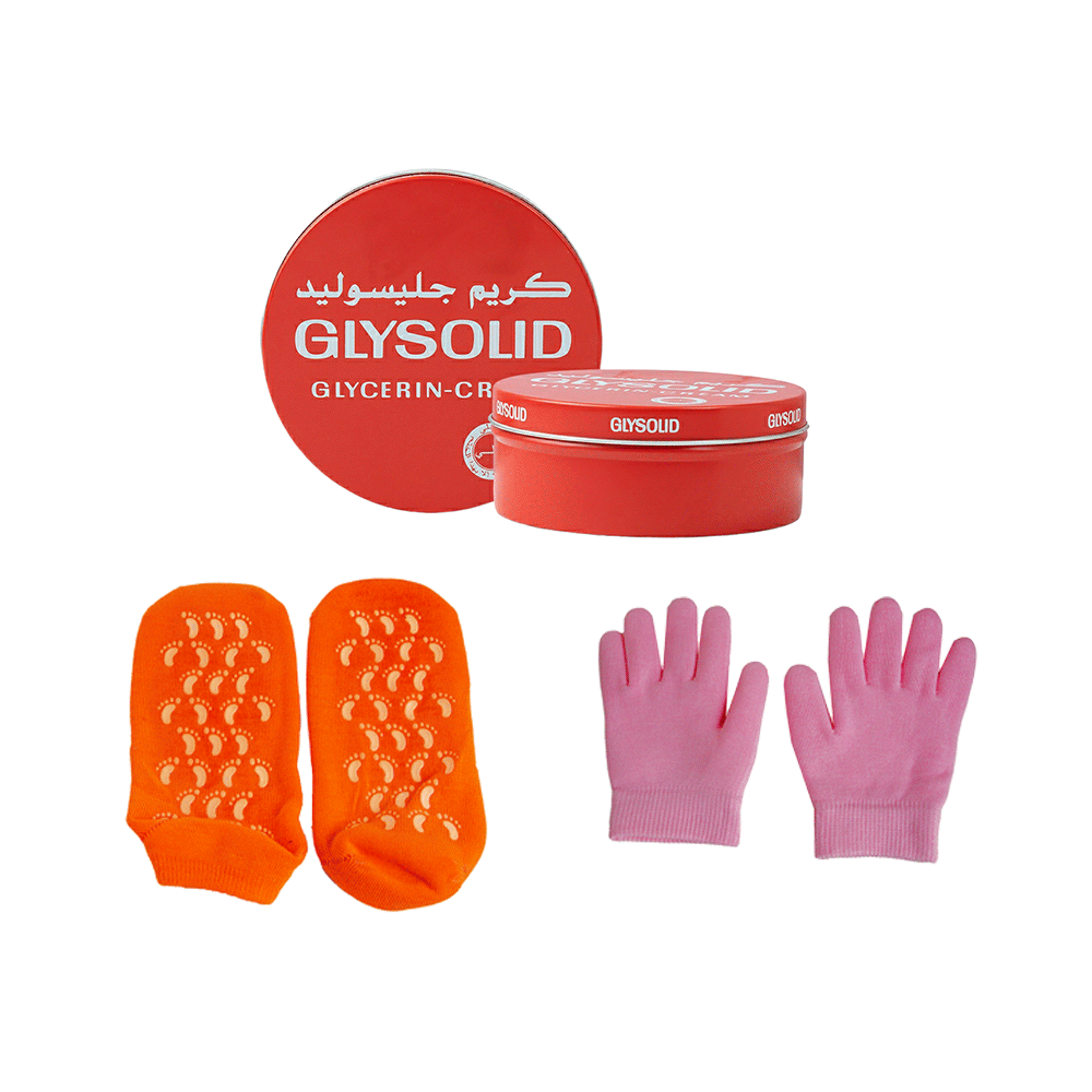 مجموعة جليسوليد للعناية باليدين والقدمين - 3 قطع