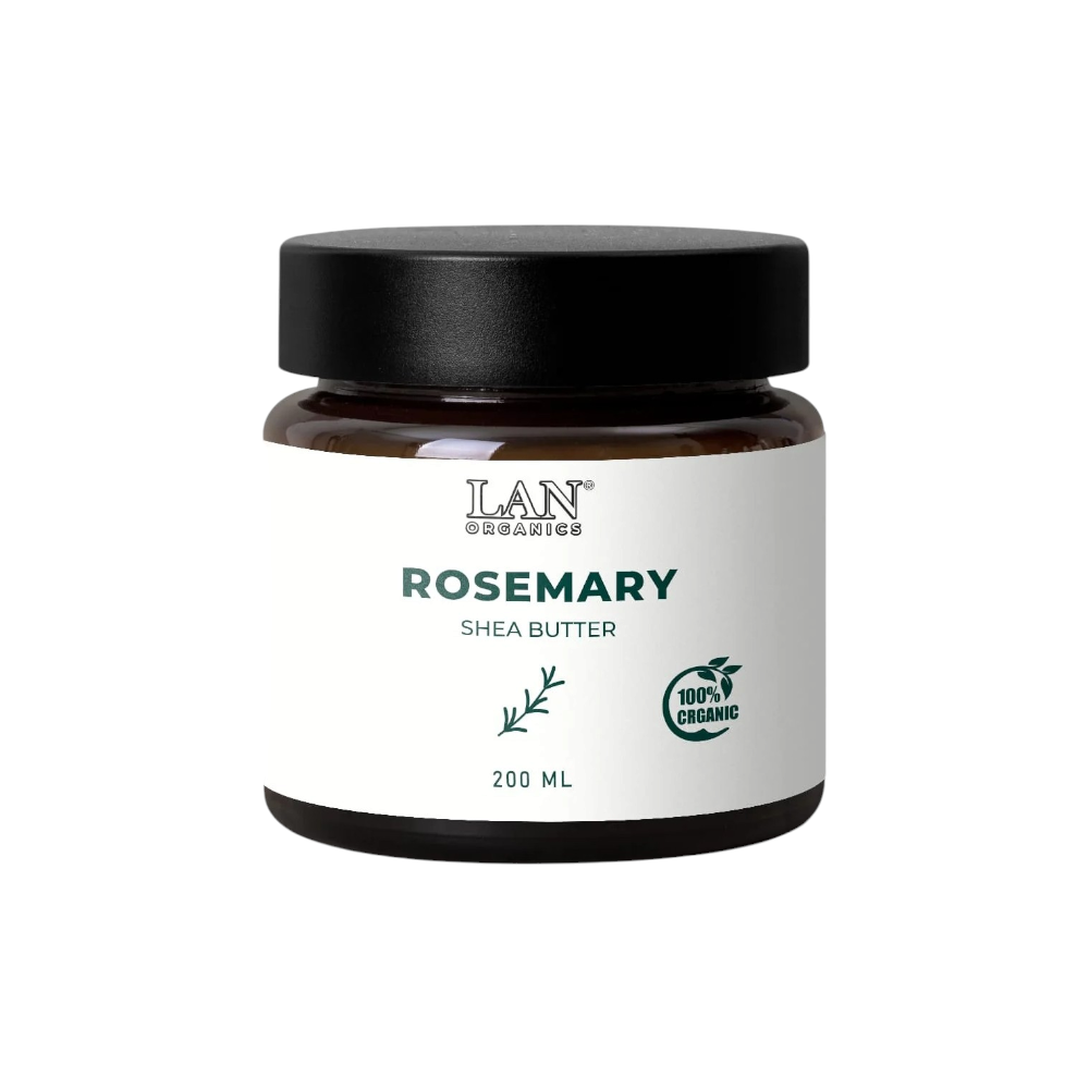 لان أورجانيك زبدة الشيا بإكليل الجبل لترطيب البشرة - 200 مل