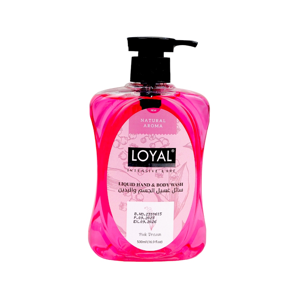 لويال صابون سائل لغسيل الجسم و اليدين وردي -500 مل