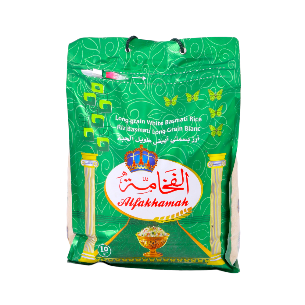 الفخامة أرز بسمتي أبيض طويل الحبة - 10 كجم