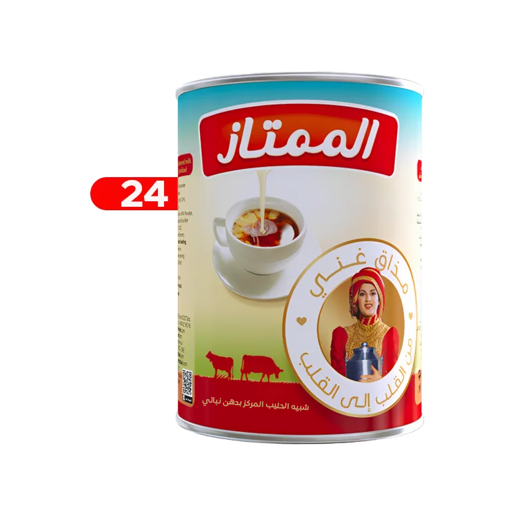 الممتاز كرتون شبيه حليب مركز كبيرعبوة 376 مل * 24 حبة