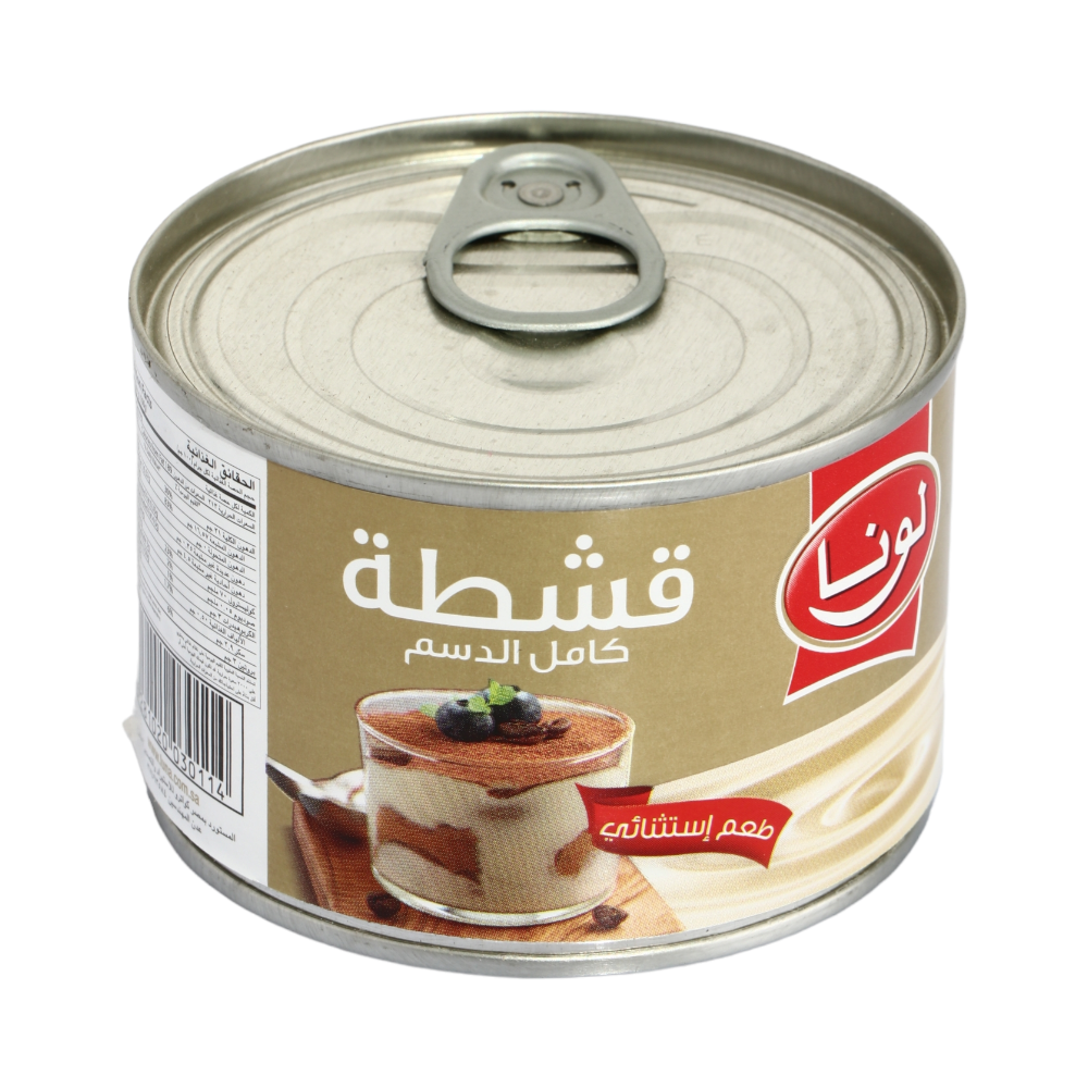 لونا قشطة بيضاء كامل الدسم 155 جم 