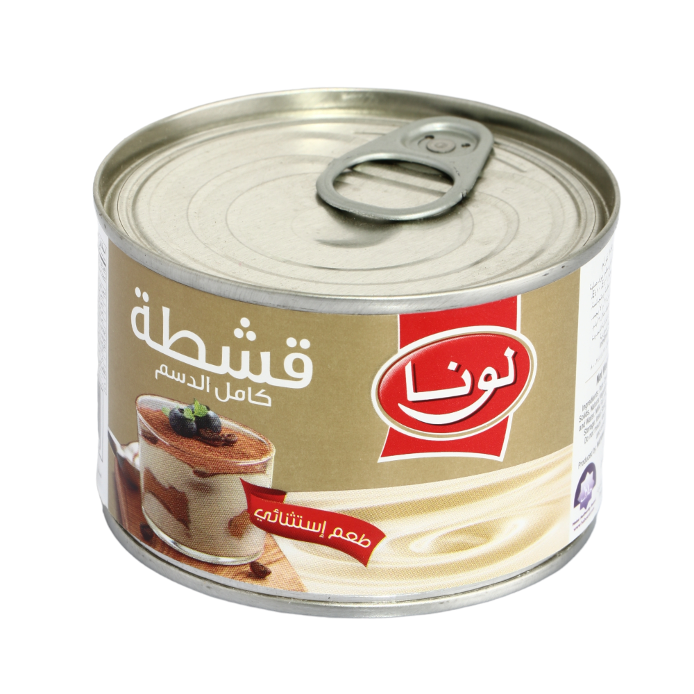 لونا قشطة بيضاء كامل الدسم 155 جم 