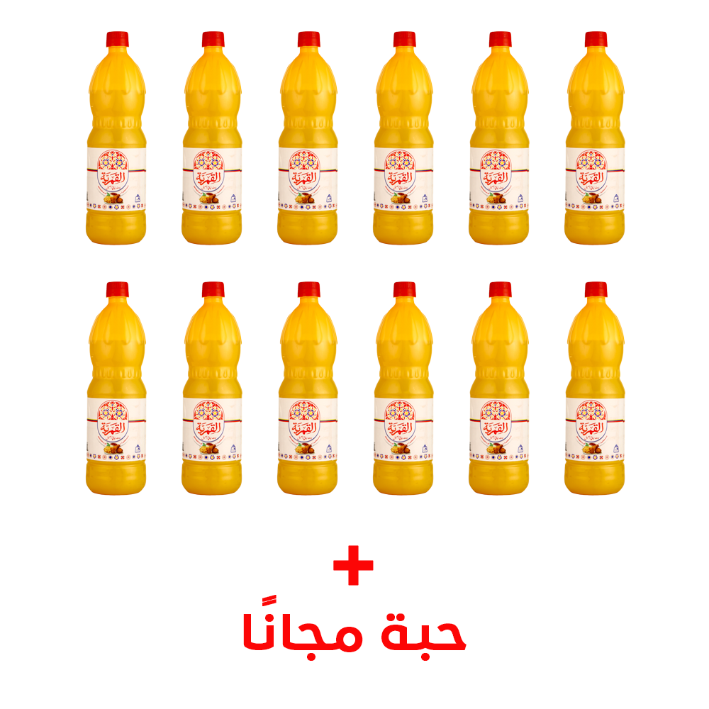 كرتون  زيت القمرية نباتي اصلي خالي من الكولسترول 900 مل * 12 علبة + علبة مجاناً