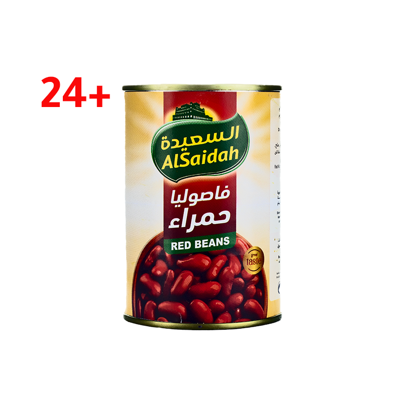 كرتون السعيدة فاصوليا حمراء عبوة 400جرام * 24 علبة