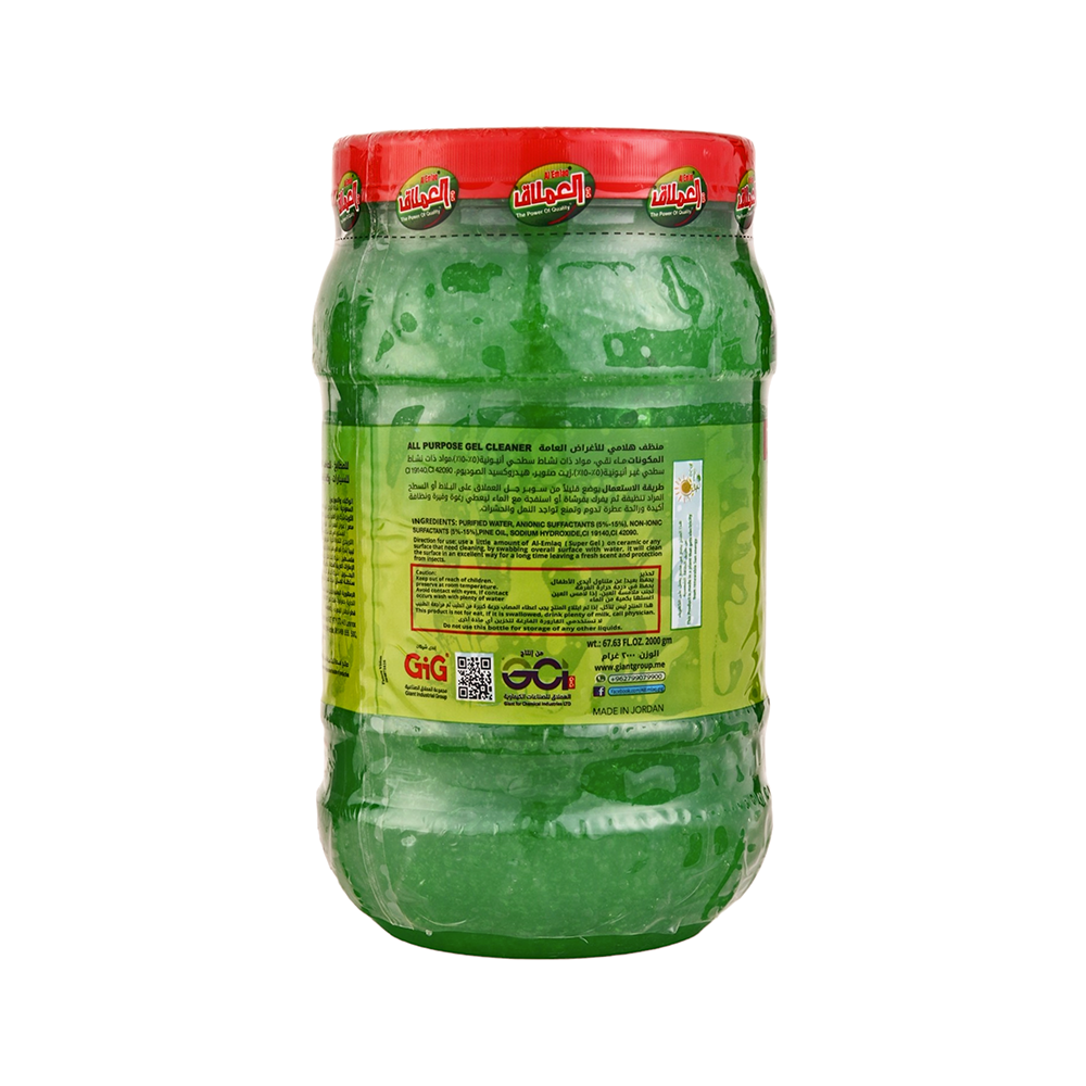 العملاق سوبر جل منظف عام و معطر متعدد الإستعمالات مع زيت الصنوبر الطبيعي - 2000 جم 