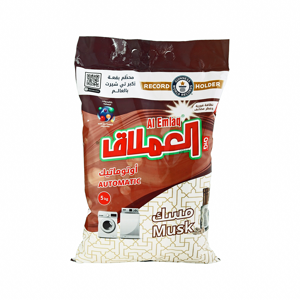 العملاق أوتوماتيك مسحوق غسيل الملابس برائحة المسك - 5 كجم 