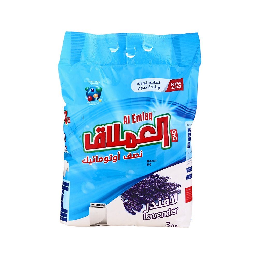 العملاق نصف أوتوماتيك مسحوق غسيل الملابس باللافندر - 3 كجم 