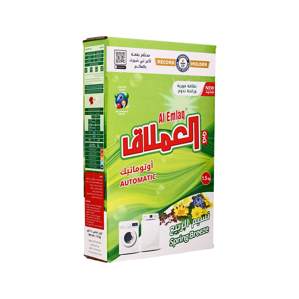 العملاق أوتوماتيك مسحوق غسيل الملابس برائحة نسيم الربيع - 1.5 كجم 