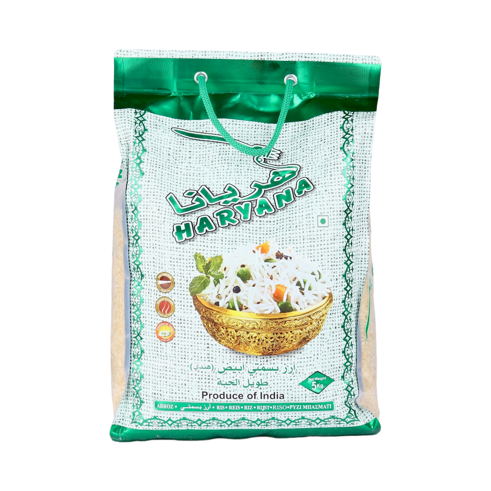 هريانا  أرز بسمتي أبيض هندي - 5 كجم 