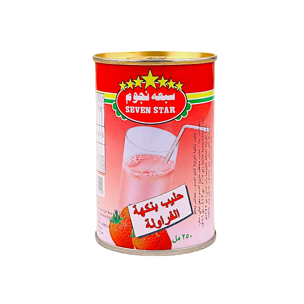سبعة نجوم حليب بنكهة الفراولة - 250 مل