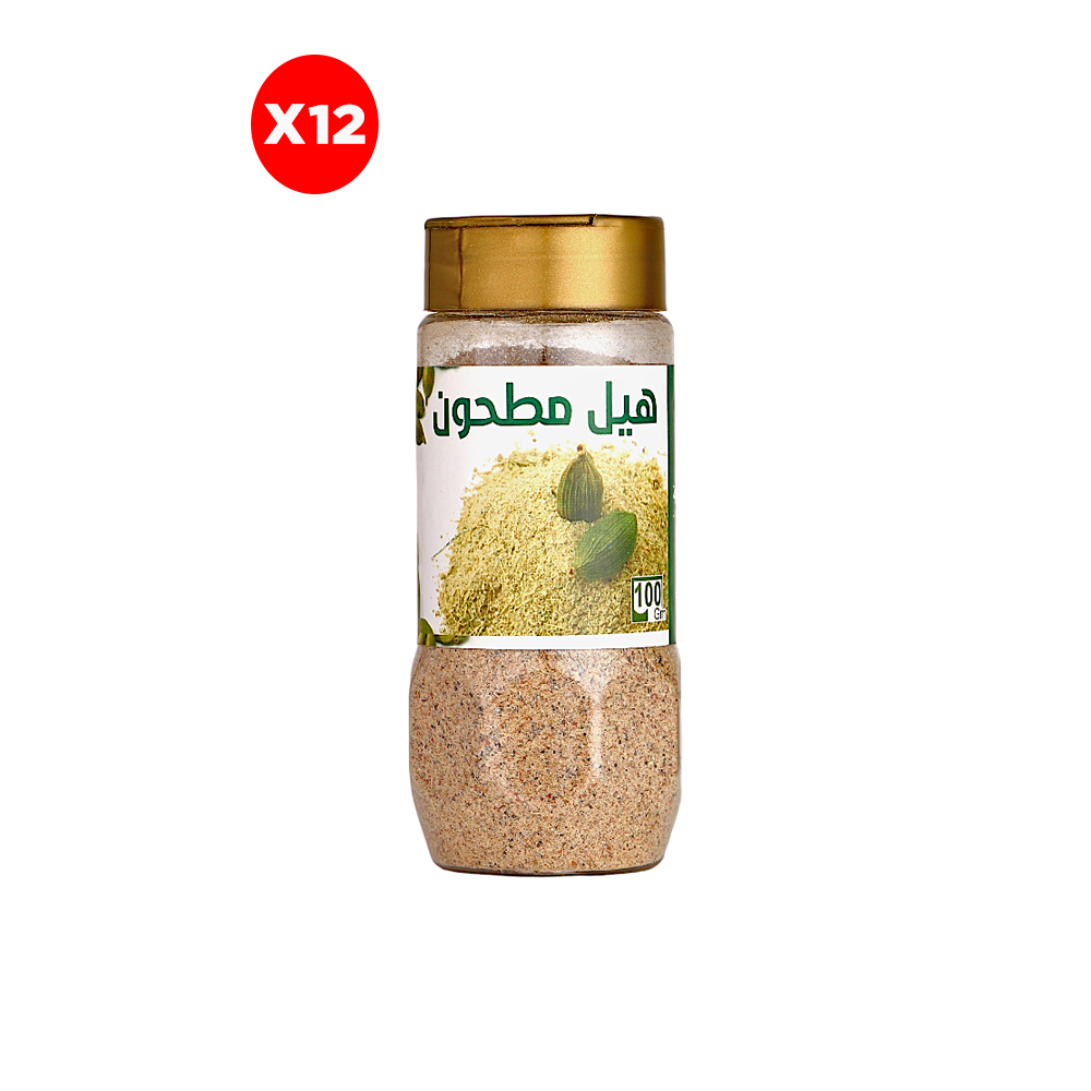 غدرة علبة هيل مجفف مطحون 100 جم - 12 حبة 