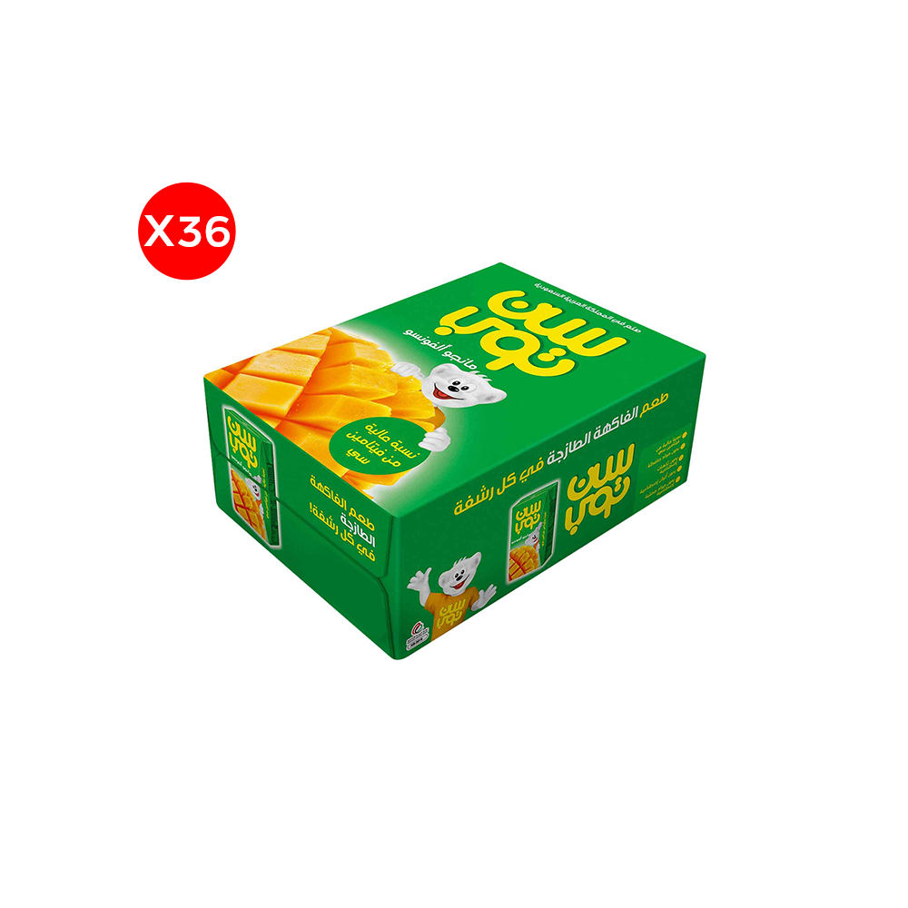 سن توب عصير مانجو ألفونسو 125 مل * 36 قطعة