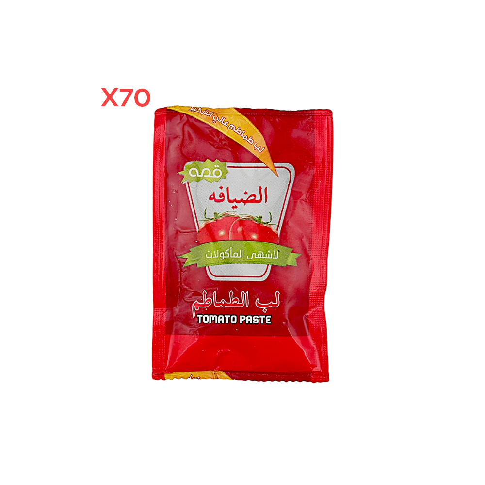 الضيافة لب طماطم طبيعي 40 جم - 70 قطعة