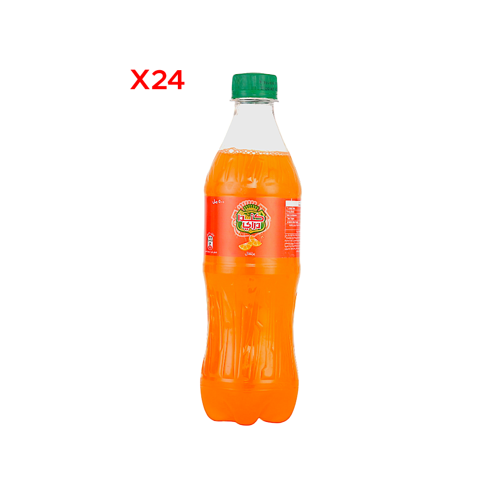 كندا دراي مشروب غازي بنكهة البرتقال 500 مل - 24 علبة