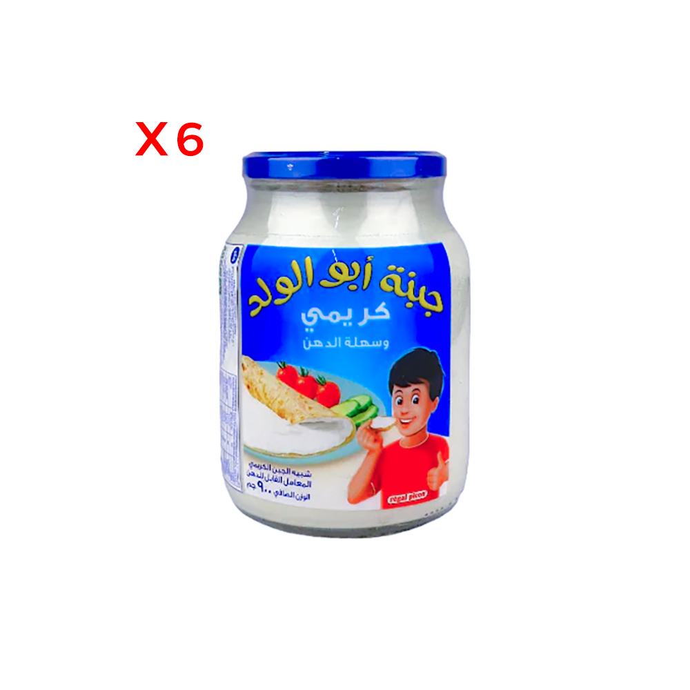  أبو ولد جبنة كريمية قابلة للدهن 900 جم - 6 علب