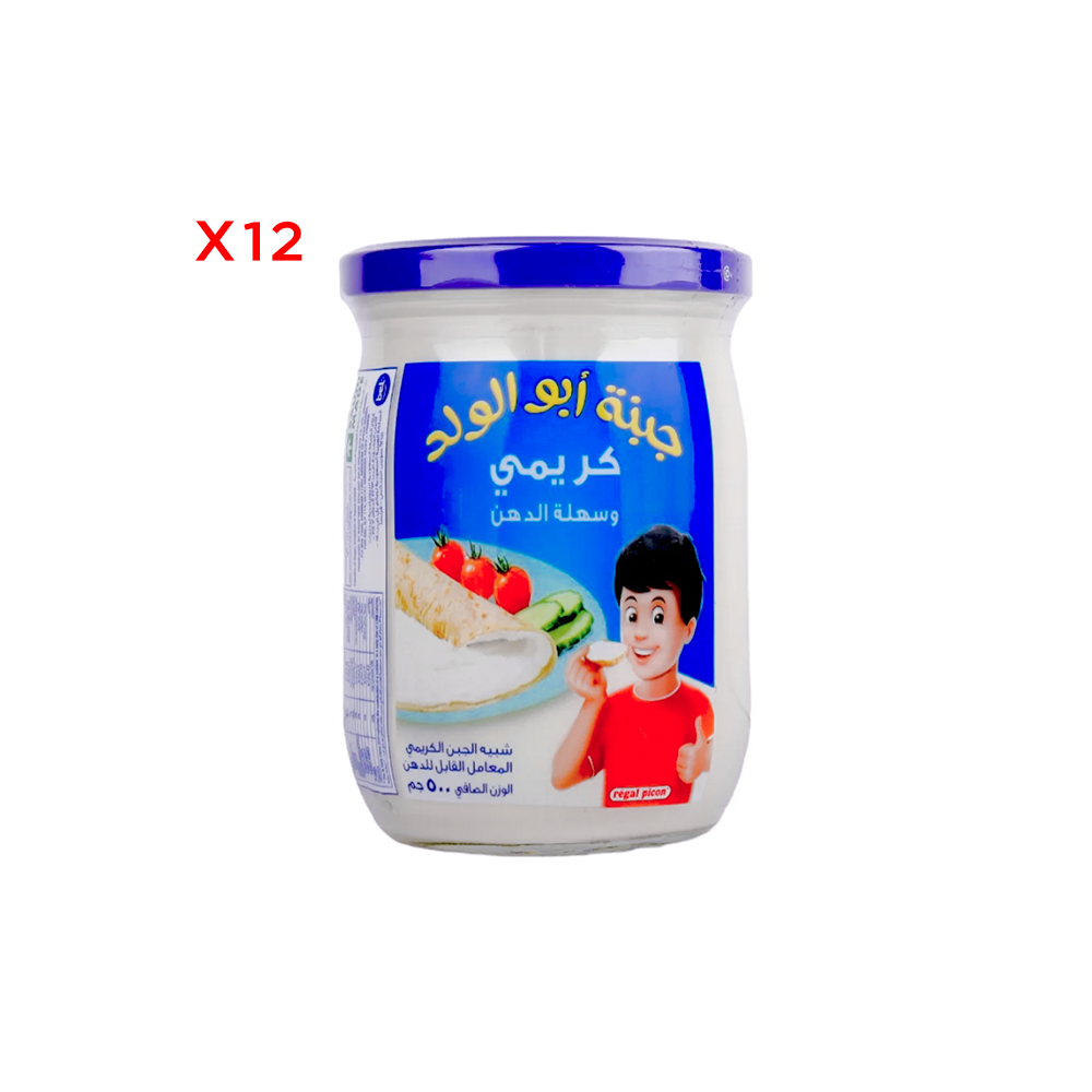  أبو ولد جبنة كريمية قابلة للدهن 500 جم - 12 علبة