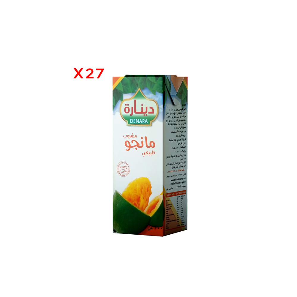  دينارة مشروب مانجو طبيعي 200 مل - 27 حبة