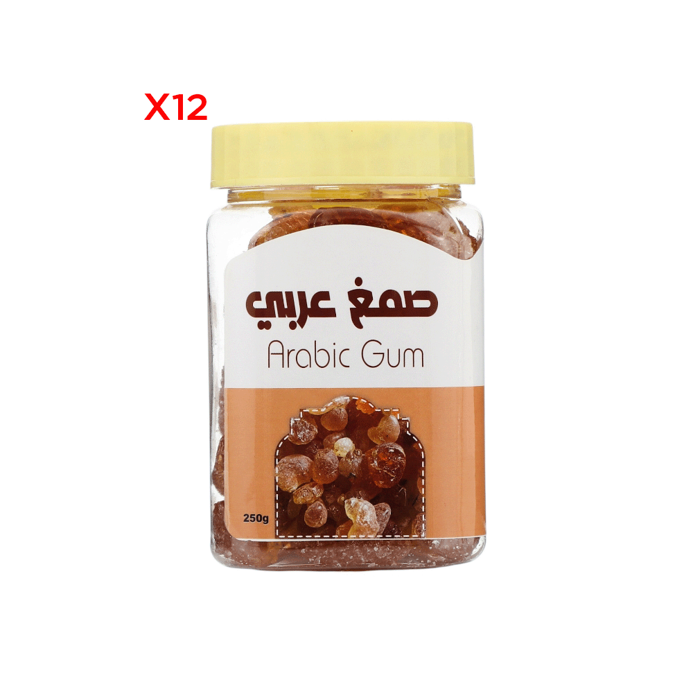 سمراء عدن صمغ عربي 250 جم - 12 عبوة