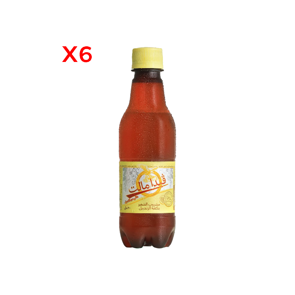 فيدا مالت مشروب الشعير بنكهة الزنجبيل 300 مل - 6 عُلب