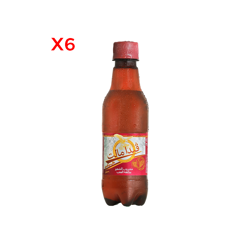 فيدا مالت مشروب الشعير بنكهة العنب 300 مل - 6 عُلب