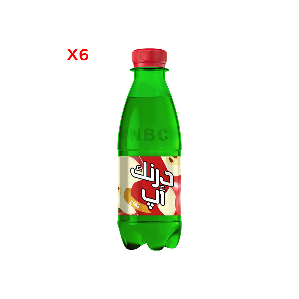 درنك آب مشروب غازي بنكهة التفاح 250 مل - 6 عُلب