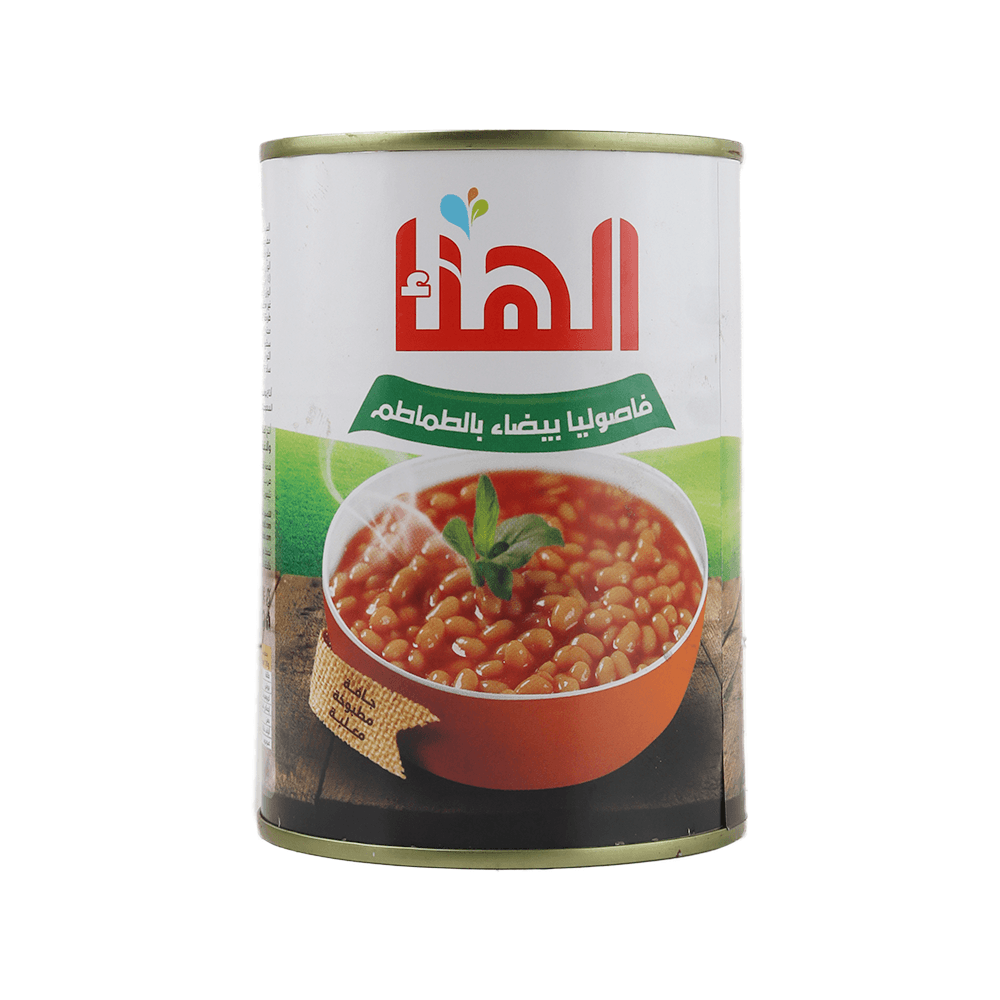 الهناء فاصوليا بيضاء بالطماطم- 410جم