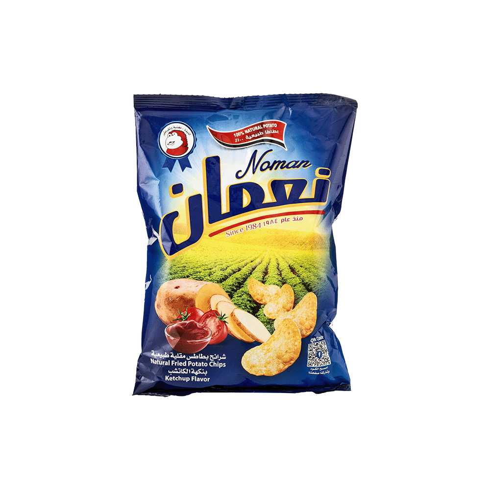 نعمان شرائح بطاطس بالكاتشب - 120 جم