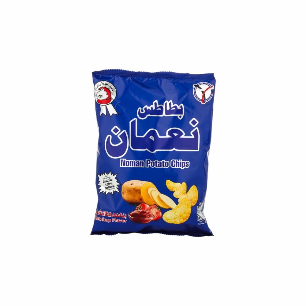 نعمان شرائح بطاطس مقلية بنكهة الكاتشب - 55 جم 