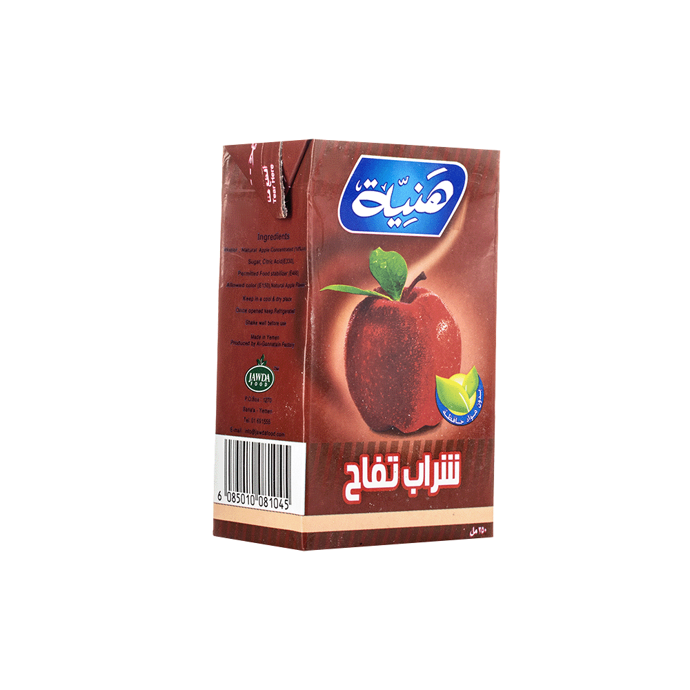 هنية شراب بنكهة التفاح - 250 مل