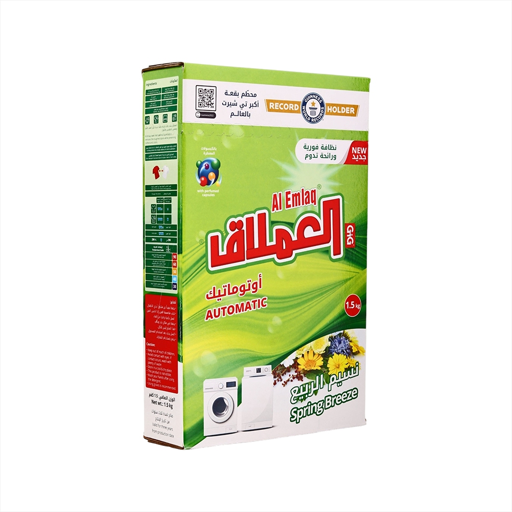 العملاق أوتوماتيك مسحوق غسيل الملابس برائحة نسيم الربيع - 1.5 كجم