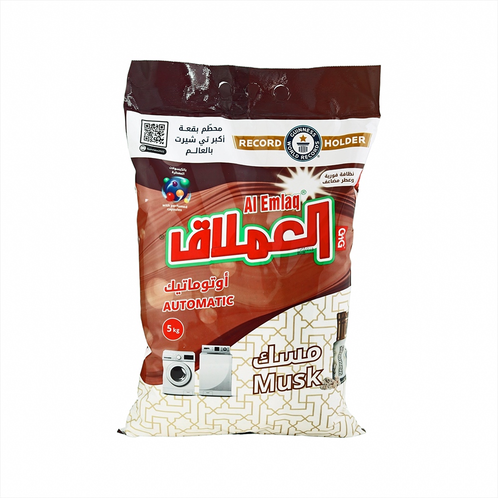 العملاق أوتوماتيك مسحوق غسيل الملابس برائحة المسك - 5 كجم