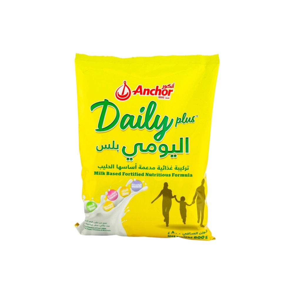 انكور اليومي بلس حليب بودرة عبوة - 800 جرام