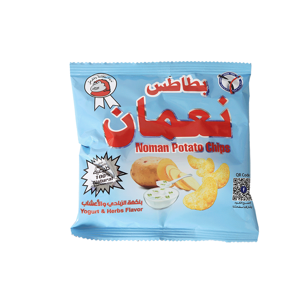 نعمان بطاطس بنكهة الزبادي والاعشاب- 11جم