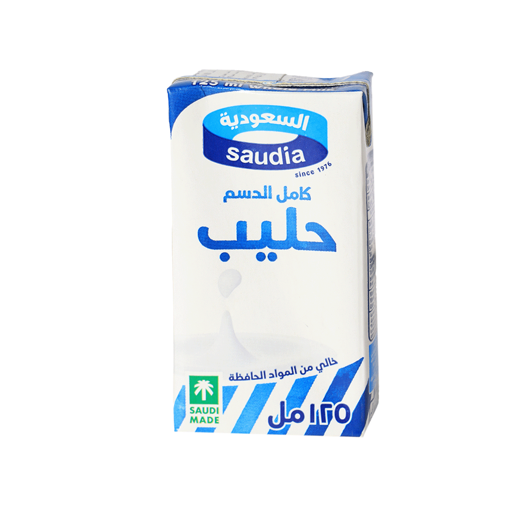 السعودية حليب كامل الدسم -125 مل